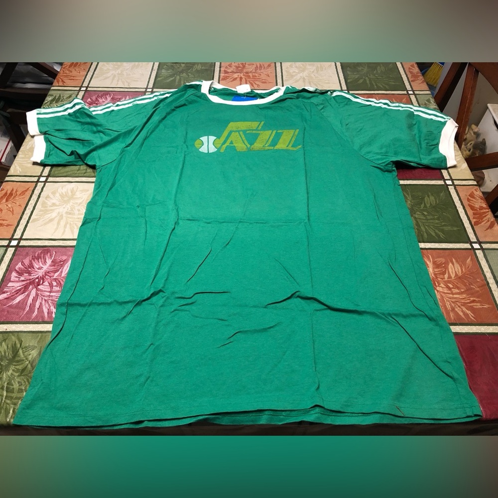 NBA UTAH JAZZ New Orleans ADIDAS Hardwood Classics Mens Shirt 2XL XXL